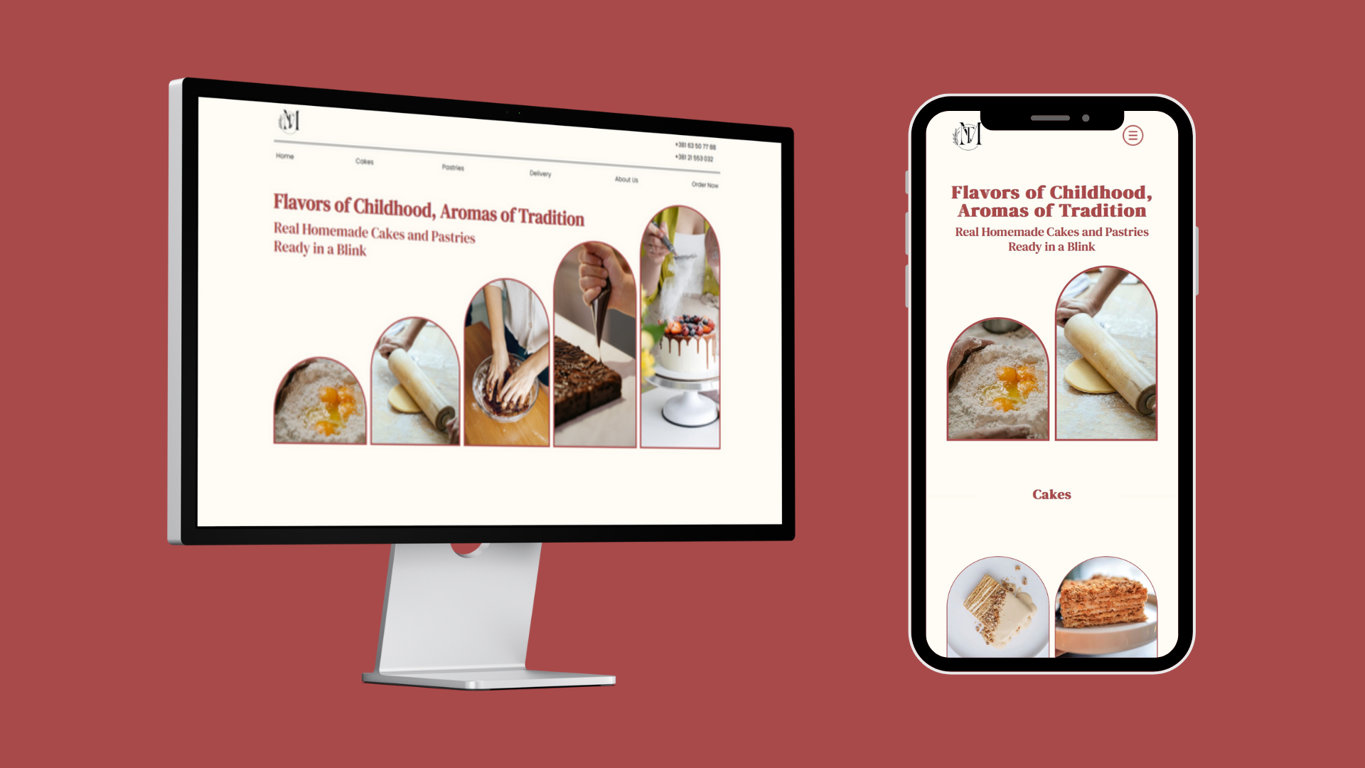 Responsive design preview – Medenjak traditional bakery workshop